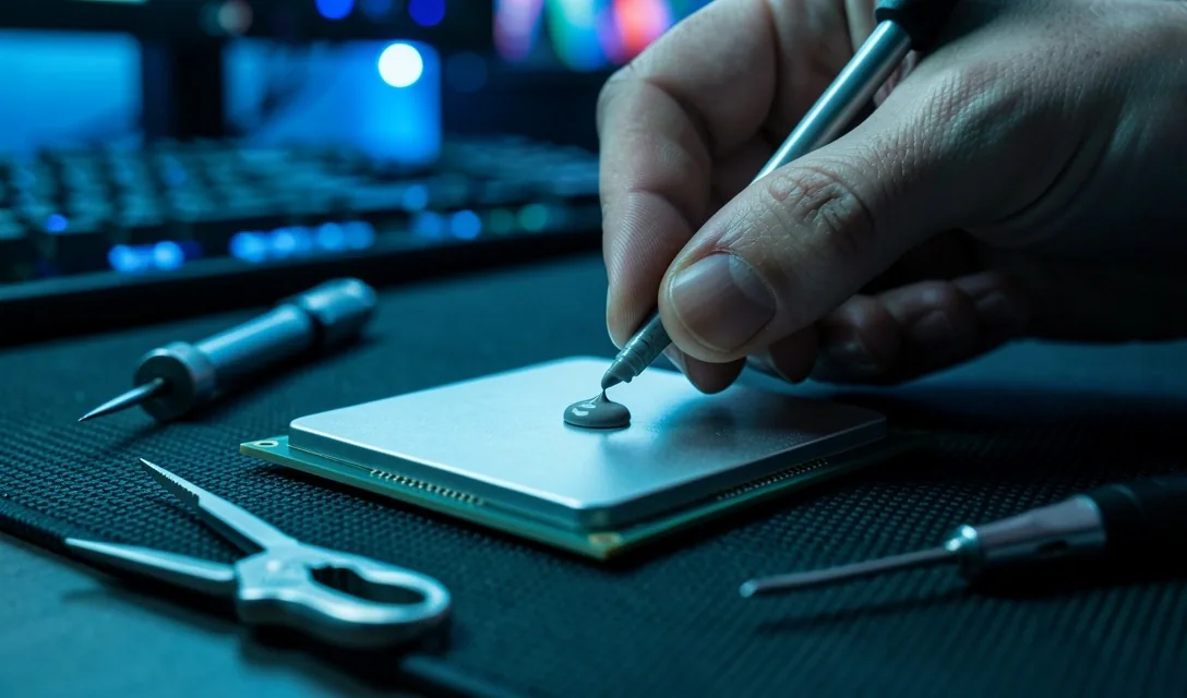 Mantenimiento de hardware en taller técnico